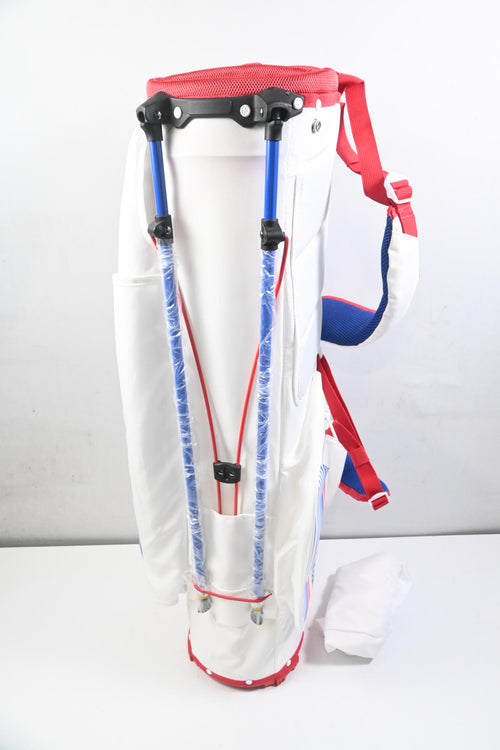 Taylormade PGA Flextech Stand Bag / 4-Way Divider / White, Red & Blue