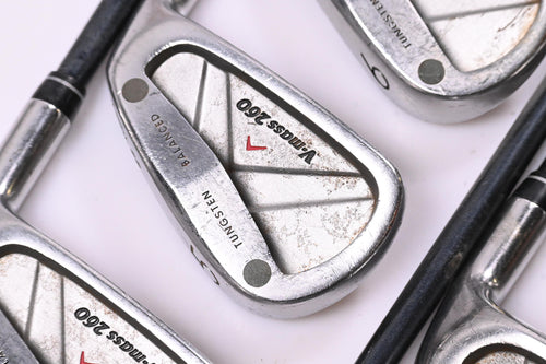 Yonex V-Mass 260 Irons / 3-PW+SW / Stiff Flex UltimumTi 5 Shafts / No 4 Iron