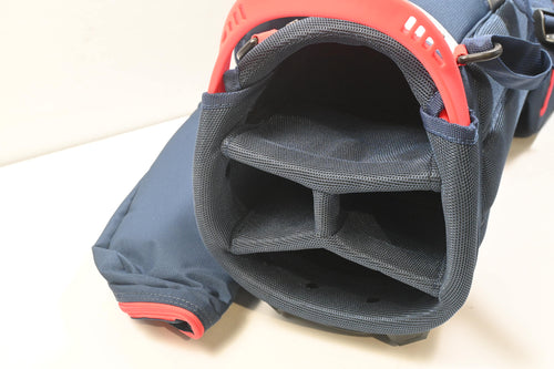 Mizuno BR-D3 Stand Bag / 4-Way Divider / Navy, White & Red