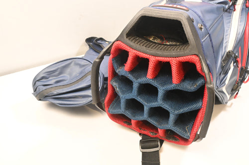 Rife Cart Bag / 15-Way Divider / Navy, Red