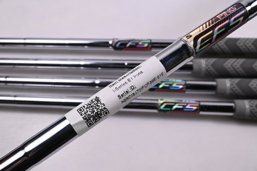 Ping i-Series E1 Irons / 4-8i / Blue Dot / Stiff Flex Ping CFS Distance Shafts