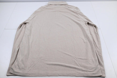 Callaway Premium Long Sleeve Polo / UK Size Medium / Beige