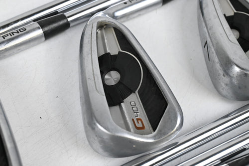 Ping G400 Irons / 4-PW+GW / Black Dot / Regular Flex Ping AWT 2.0 Shafts