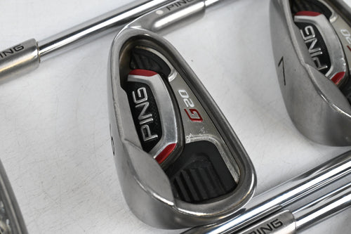 Ping G20 Irons / 5-PW / White Dot / Regular Flex Ping CFS Shafts