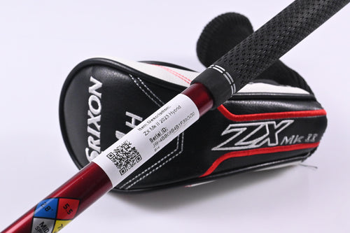 Left Hand Srixon ZX Mk II 2023 #4 Hybrid / 22 Degree / Regular Flex HZRDUS Smoke RDX 70