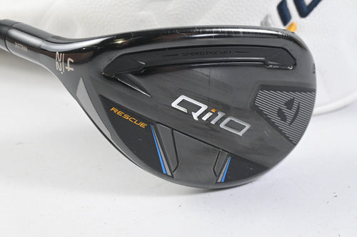 Left Hand Taylormade Qi10 #4 Hybrid / 22 Degree / Regular Flex Ventus TR Blue 6