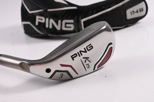 Left Hand Ping K15 #3 Hybrid / 19 Degree / Regular Flex Ping TFC 189 Shaft