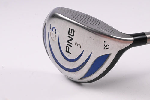 Ping G5 #3 Wood / 15 Degree / Stiff Flex ProLaunch Blue 75 Shaft