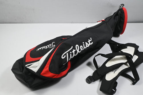 Titleist Pencil Bag / 2-Way Divider / Black, White & Red