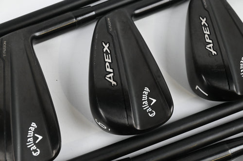 Callaway Apex Ti Fusion Black Irons / 4-PW+GW / Stiff Flex Dynamic Gold S300 105