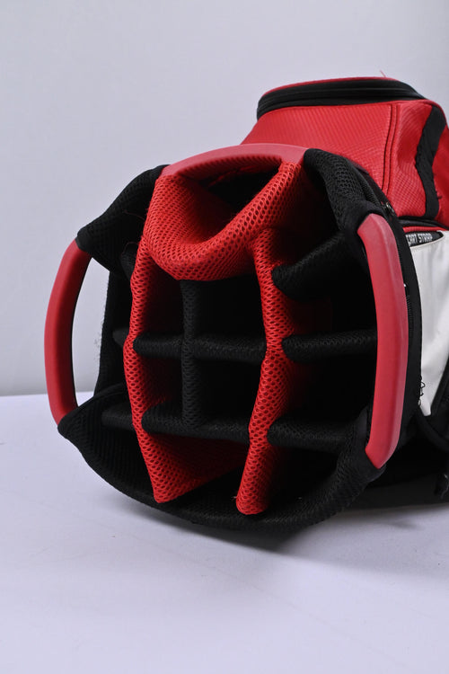 Srixon Cart Bag / 14-Way Divider / Red, Black & White