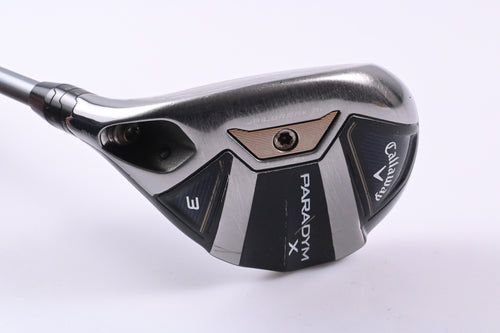 Left Hand Callaway Paradym X #3 Hybrid / 18 Degree / Regular Flex HZRDUS Silver