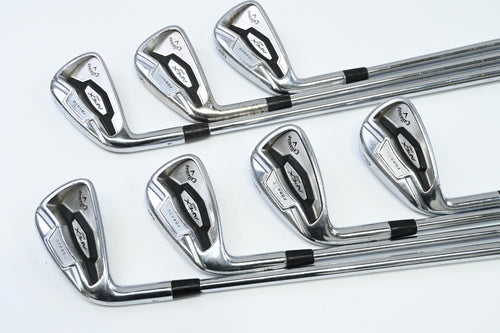 Left Hand Callaway Apex Pro 16 Irons / 4-PW / Stiff Flex Project X Rifle Shafts