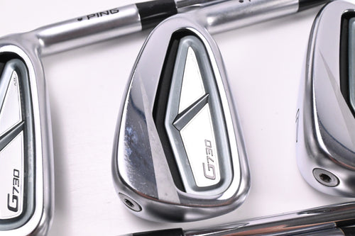 Ping G730 Irons / 5-PW+UW+56° / Black Dot / Stiff Flex Dynamic Gold S300 Shafts