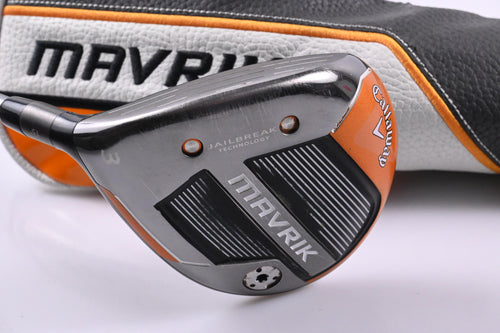 Left Hand Callaway Mavrik #3 Wood / 15 Degree / Regular Flex HZRDUS T-800 65 Shaft