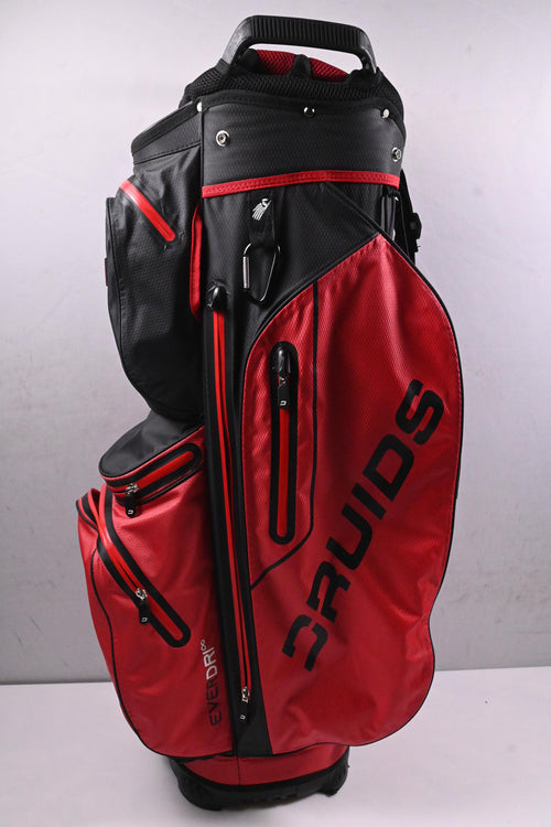 Druids Ever Dri Cart Bag / 14-Way Divider / Red, Black