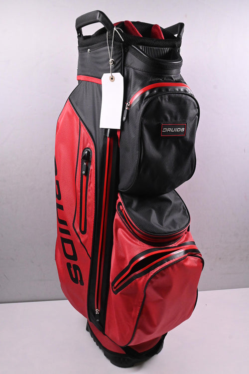 Druids Ever Dri Cart Bag / 14-Way Divider / Red, Black