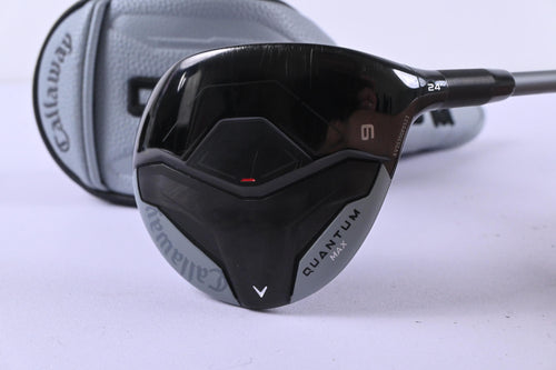 Callaway Quantum Max #9 Wood / 24 Degree / Stiff Flex Denali Frost Silver 60