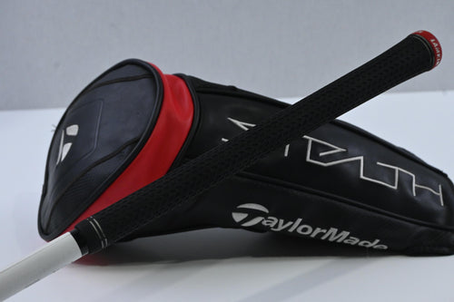 Left Hand Taylormade Stealth Driver / 9.0 Degree / Stiff Flex HZRDUS Smoke Black