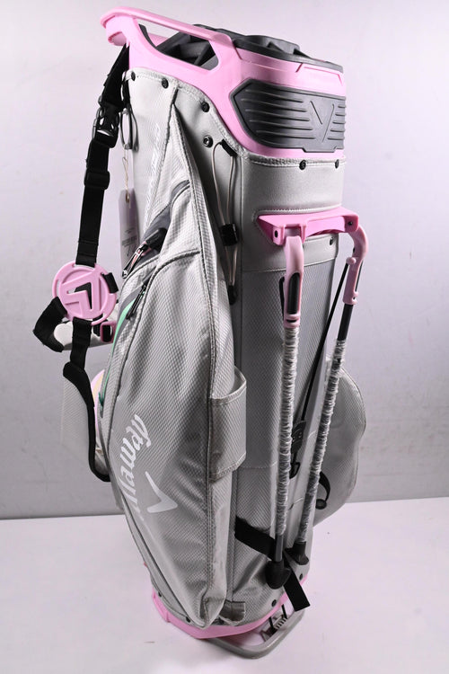 Ladies Callaway Fairway 14 HD Stand Bag / 14-Way Divider / Grey, Pink