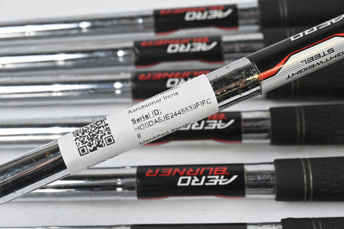 Taylormade Aeroburner Irons / 5-PW+SW / Regular Flex Aero Burner Shafts