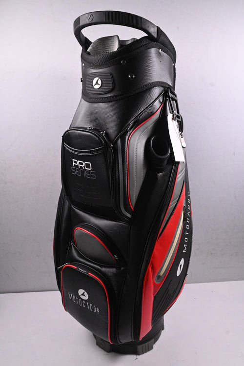 Motocaddy Pro Series Cart Bag / 14-Way Divider / Black, Grey, Red