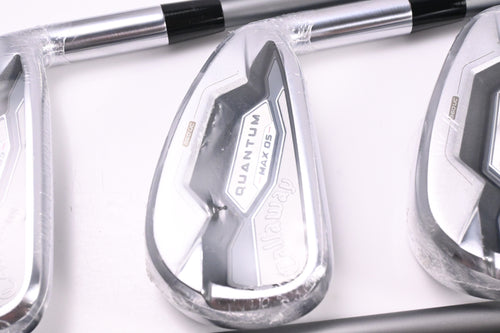 Callaway Quantum Max OS Irons / 5-PW+SW / Regular Flex Denali Frost Silver 60