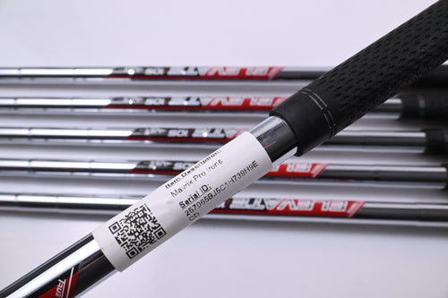 Left Hand Callaway Mavrik Pro Irons / 5-PW / Stiff Flex Elevate 105 Shafts