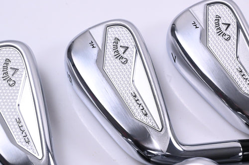Left Hand Callaway Elyte HL Irons / 5-PW / Regular Flex Denali Charcoal 65
