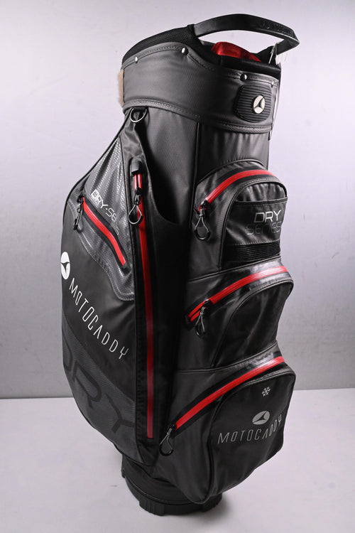 Motocaddy Dry Series Cart Bag / 14-Way Divider / Grey, Red