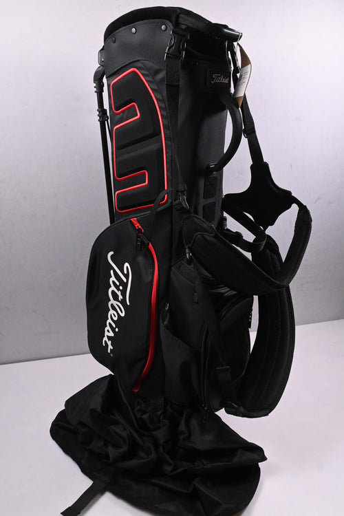Titleist Players 5 Stand Bag / 5-Way Divider / Black, Red