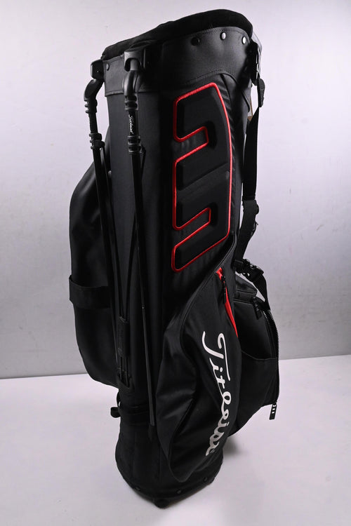 Titleist Players 5 Stand Bag / 5-Way Divider / Black, Red