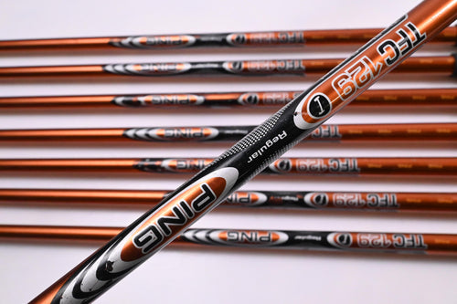 Ping G10 Irons / 4-PW+GW / Orange Dot / Regular Flex Ping TFC 129 Shafts