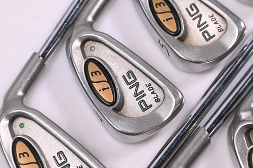 Ping i3 Irons / 3-PW+SW / Green Dot / Stiff Flex Ping JZ Shafts