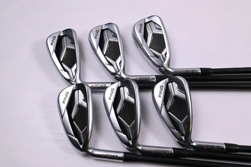 Left Hand Ping G430 Irons / 6-PW+45° / Red Dot / Regular Flex Ping Alta CB Black