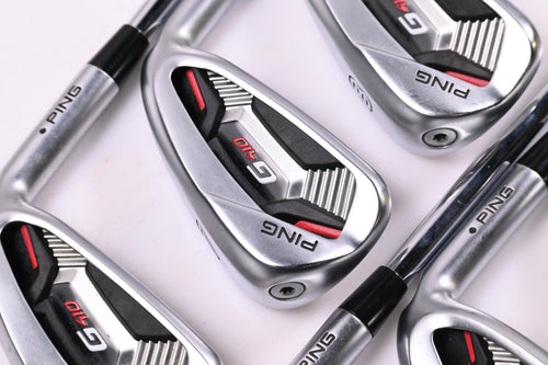 Ping G410 Irons / 6-PW+GW / Black Dot / Regular Flex Ping AWT 2.0 Shafts