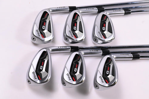 Ping G410 Irons / 6-PW+GW / Black Dot / Regular Flex Ping AWT 2.0 Shafts
