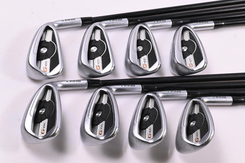 Ping G400 Irons / 5-PW+GW+SW / Green Dot / Regular Flex Ping Alta CB Shafts