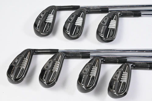Tour Edge EXS 220 Irons / 5-PW+GW / Stiff Flex KBS MAX 80 Shafts