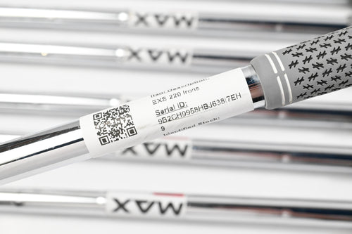 Tour Edge EXS 220 Irons / 5-PW+GW / Stiff Flex KBS MAX 80 Shafts