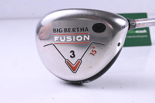 Ladies Callaway Big Bertha Fusion #3 Wood / 15 Degree / Ladies Flex Aldila NVS