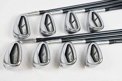 Ping G730 Irons / 6-PW+UW+GW+SW / Green Dot / Senior Flex UST Mamiya Recoil 65