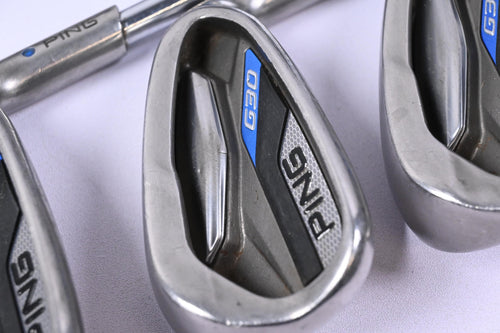 Ping G30 Irons / 5-PW+SW / Blue Dot / Regular Flex Ping AWT 2.0 Shafts