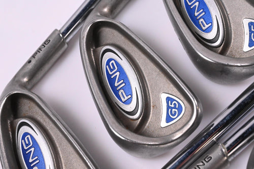 Ping G5 Irons / 4-PW+GW+SW / Black Dot / Regular Flex Ping Shafts