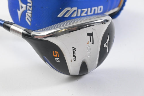 Left Hand Mizuno F-60 #5 Wood / 18 Degree / Regular Flex Mizuno Exsar FS3 70