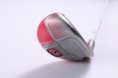 Ladies Cobra King F6 #5-6 Hybrid / 25-28 Degree / Ladies Flex Matrix Red Tie HQ4