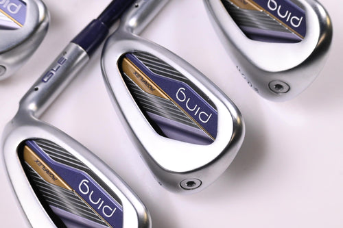 Ladies Ping G Le4 Irons / 7-PW+SW / Black Dot / Ladies Flex Ping Alta LE Shafts