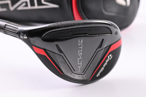 Left Hand Taylormade Stealth #4 Hybrid / 22 Degree / Regular Flex Ventus Red 6