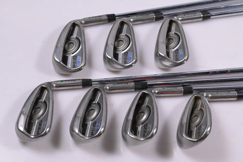 Ping G Series Irons / 5-PW+SW / Green Dot / Regular Flex Ping Steel Shafts