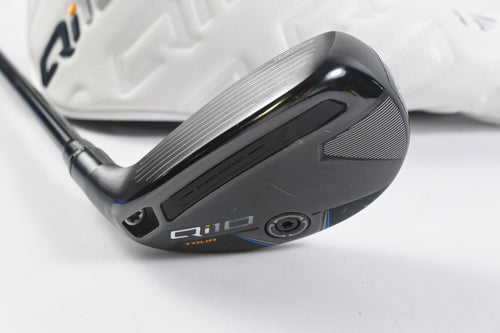 Left Hand Taylormade Qi10 Tour #3 Hybrid / 19.5 Degree / X-Flex HZRDUS Smoke RDX